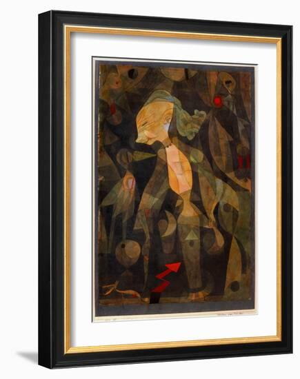 A Young Lady's Adventure, 1922-Paul Klee-Framed Giclee Print