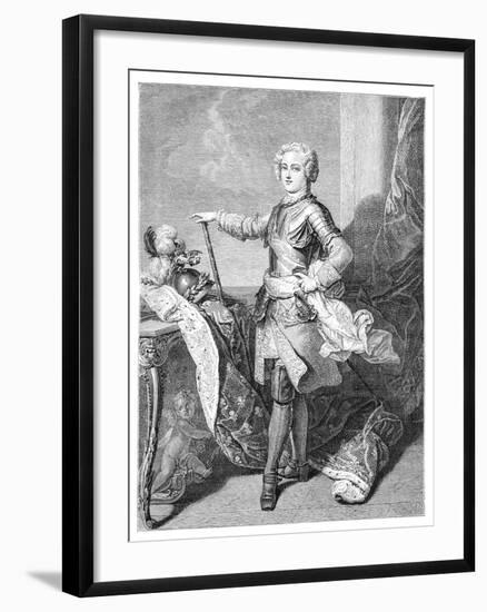 A Young Louis XV-Larmessin-Framed Giclee Print