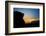 A Young Male Climber Climbs a Boulder Problem at Sunset in Hampi, India-Dan Holz-Framed Photographic Print