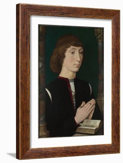 A Young Man at Prayer, 1470S-Hans Memling-Framed Giclee Print