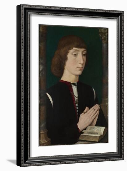 A Young Man at Prayer, 1470S-Hans Memling-Framed Giclee Print