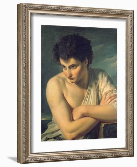 A Young Man Dressed as an Arcadian Shepherd-Francois Xavier Fabre-Framed Giclee Print