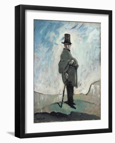 A Young Man Looking Out on the World-Sir William Orpen-Framed Giclee Print