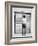 A Young Man Standing in the Street Looking at a Pair of Doors-India Hobson-Framed Photographic Print