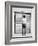 A Young Man Standing in the Street Looking at a Pair of Doors-India Hobson-Framed Photographic Print