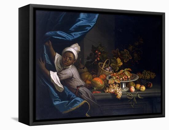 A Young Moor with a Still Life of Fruit-Tobias Stranover-Framed Stretched Canvas