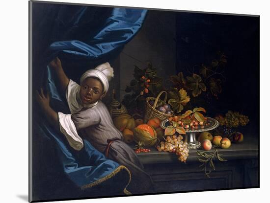 A Young Moor with a Still Life of Fruit-Tobias Stranover-Mounted Art Print