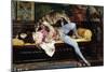 A Young Page, Playing with a Greyhound; Un Jeune Page, Jouant Avec Un Levrier, 1869-Giovanni Boldini-Mounted Giclee Print