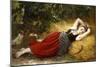 A Young Peasant Girl, Sleeping. 1874-Leon Bazile Perrault-Mounted Giclee Print