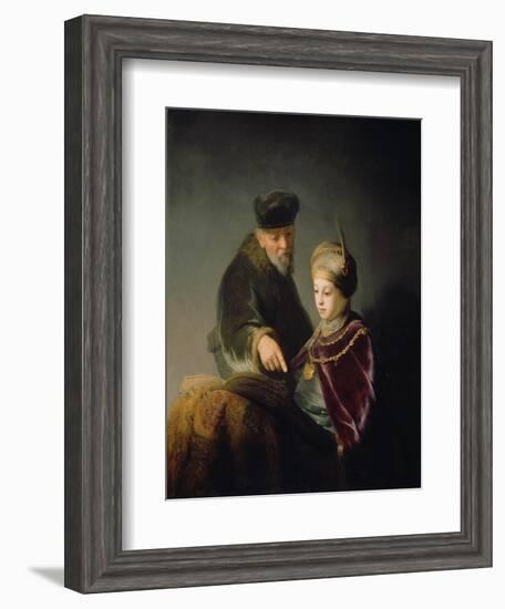 A Young Scholar and His Tutor, C. 1629-30-Rembrandt van Rijn-Framed Giclee Print