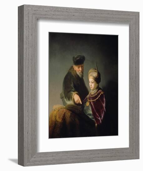 A Young Scholar and His Tutor, C. 1629-30-Rembrandt van Rijn-Framed Giclee Print