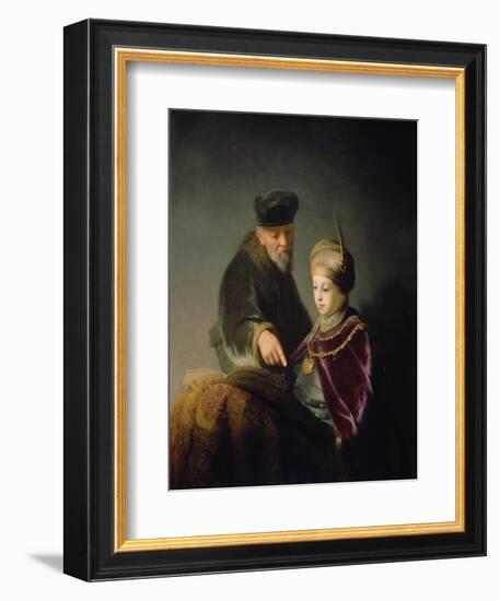A Young Scholar and His Tutor, C. 1629-30-Rembrandt van Rijn-Framed Giclee Print
