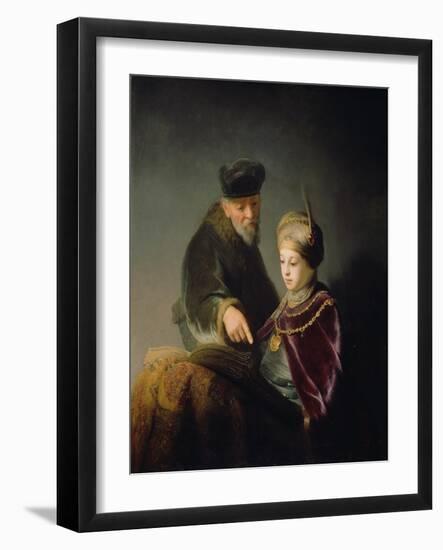 A Young Scholar and His Tutor, C. 1629-30-Rembrandt van Rijn-Framed Giclee Print