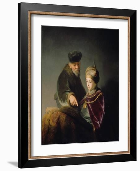 A Young Scholar and His Tutor, C. 1629-30-Rembrandt van Rijn-Framed Giclee Print