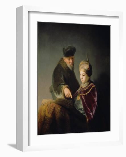 A Young Scholar and His Tutor, C. 1629-30-Rembrandt van Rijn-Framed Giclee Print