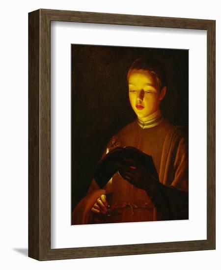 A Young Singer, circa 1645-1650-Georges de La Tour-Framed Giclee Print