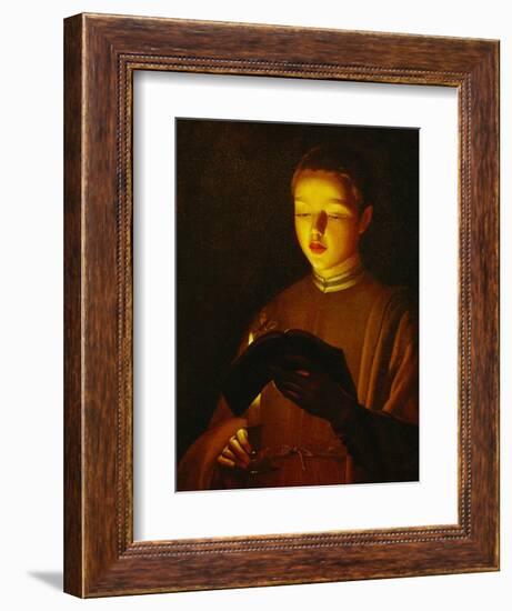 A Young Singer, circa 1645-1650-Georges de La Tour-Framed Giclee Print