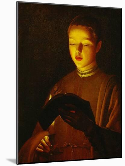 A Young Singer, circa 1645-1650-Georges de La Tour-Mounted Giclee Print