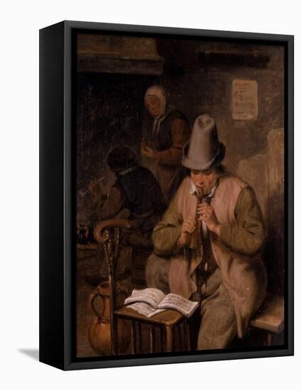 A Young Whistle Player, 1680-Cornelis Dusart-Framed Premier Image Canvas