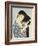 A Young Woman Combing Her Hair-Ioki Bunsai-Framed Giclee Print