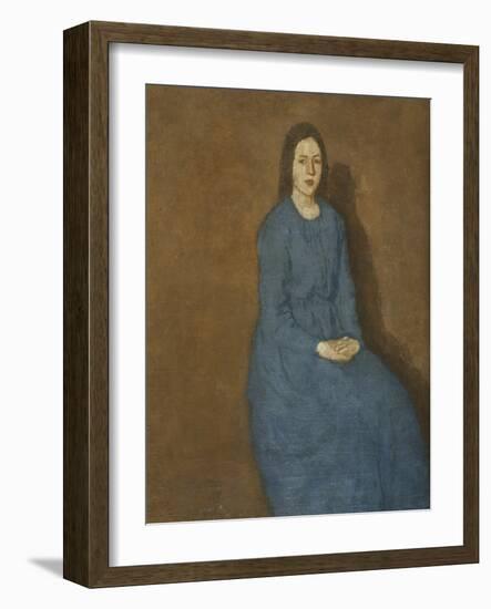 A Young Woman in Blue, C.1914-15-Gwen John-Framed Giclee Print