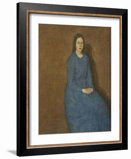 A Young Woman in Blue, C.1914-15-Gwen John-Framed Giclee Print