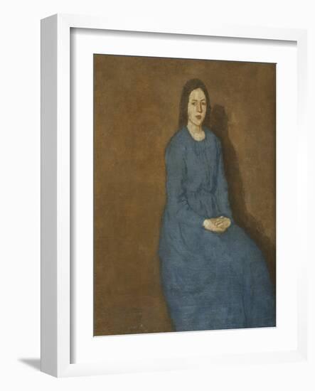 A Young Woman in Blue-Gwen John-Framed Giclee Print