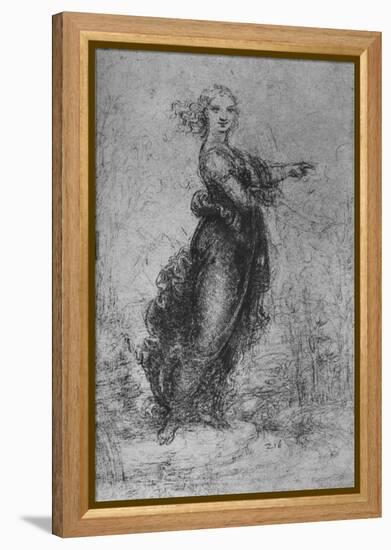 'A Young Woman Pointing', c1480 (1945)-Leonardo Da Vinci-Framed Premier Image Canvas