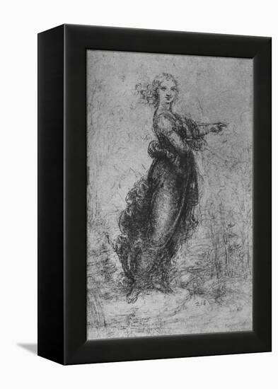 'A Young Woman Pointing', c1480 (1945)-Leonardo Da Vinci-Framed Premier Image Canvas