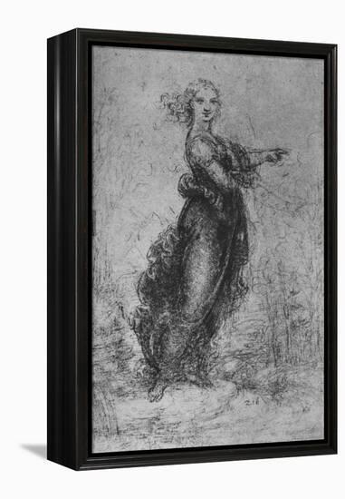 'A Young Woman Pointing', c1480 (1945)-Leonardo Da Vinci-Framed Premier Image Canvas