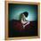 A Young Woman Sat on a Red Bed Sheet-Rafal Bednarz-Framed Premier Image Canvas
