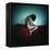 A Young Woman Sat on a Red Bed Sheet-Rafal Bednarz-Framed Premier Image Canvas