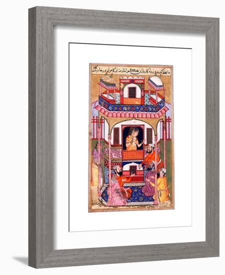 A Young Woman Visited by the Sultanos Viziers-null-Framed Giclee Print