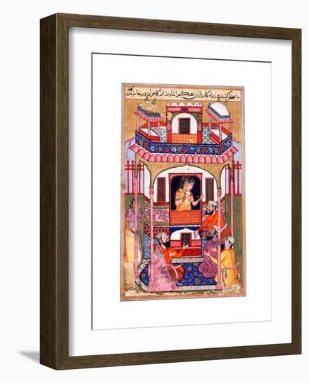 A Young Woman Visited by the Sultanos Viziers-null-Framed Giclee Print