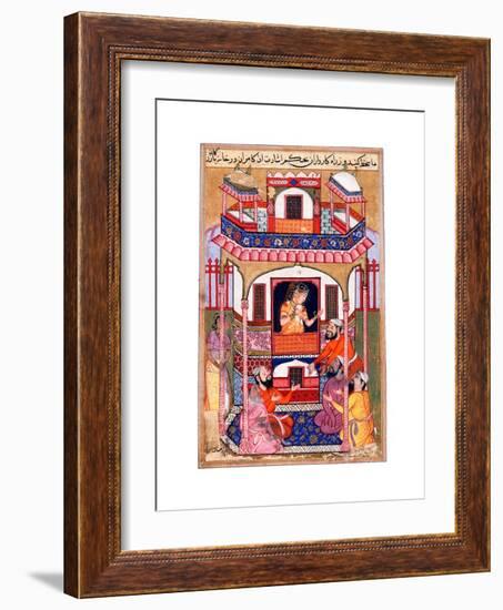 A Young Woman Visited by the Sultanos Viziers-null-Framed Giclee Print