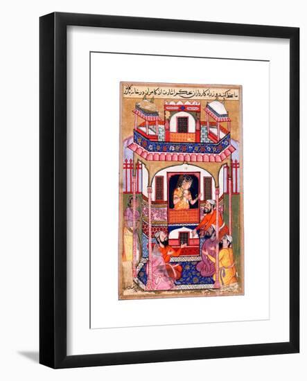 A Young Woman Visited by the Sultanos Viziers-null-Framed Giclee Print