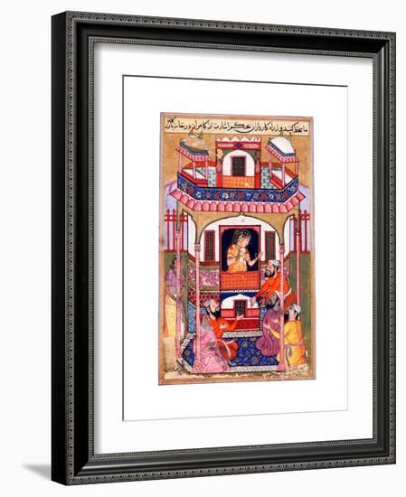 A Young Woman Visited by the Sultanos Viziers-null-Framed Giclee Print