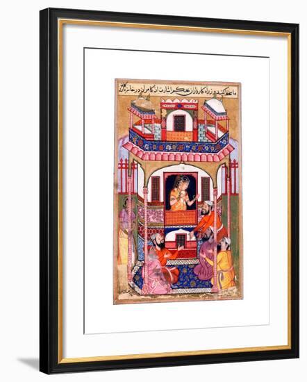 A Young Woman Visited by the Sultanos Viziers-null-Framed Giclee Print