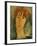 A young Woman with a Reddish Brown Collar-Amedeo Modigliani-Framed Giclee Print