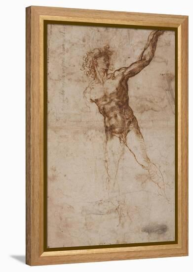 A Youth Beckoning-Michelangelo-Framed Stretched Canvas