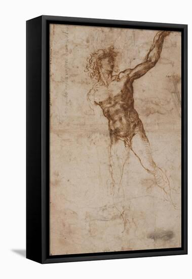 A Youth Beckoning-Michelangelo-Framed Stretched Canvas