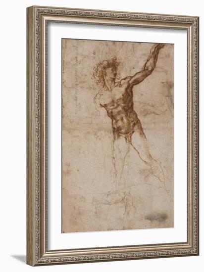 A Youth Beckoning-Michelangelo-Framed Premium Giclee Print
