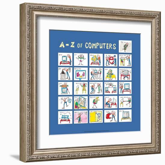 A - Z of Computers-Nicola Streeten-Framed Art Print