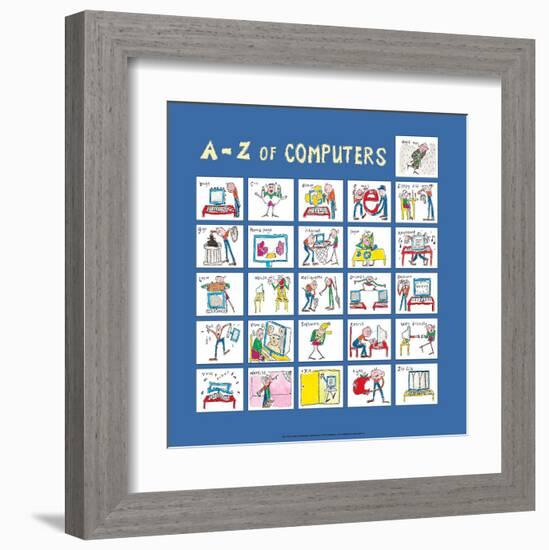 A - Z of Computers-Nicola Streeten-Framed Art Print