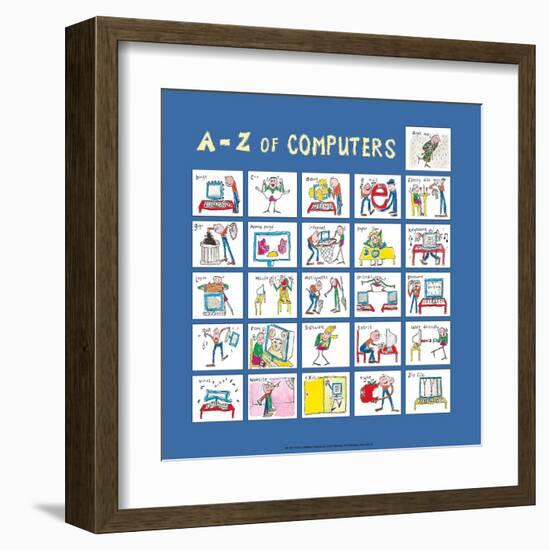 A - Z of Computers-Nicola Streeten-Framed Art Print