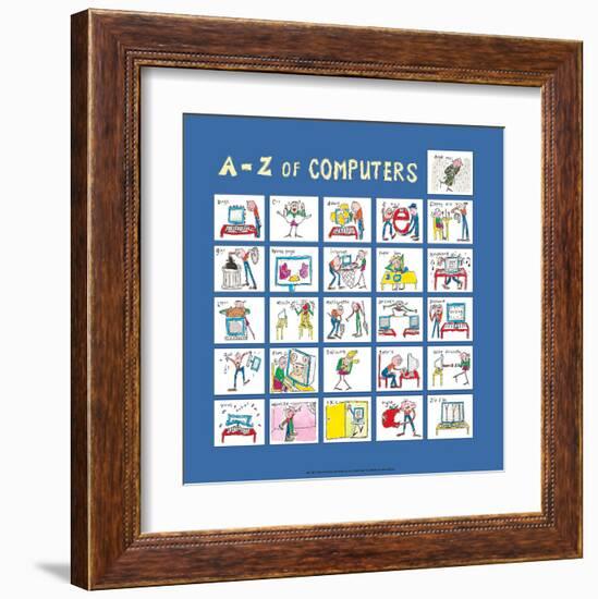 A - Z of Computers-Nicola Streeten-Framed Art Print