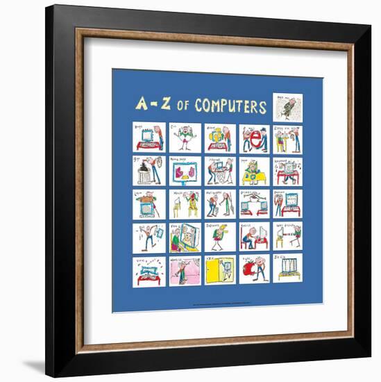 A - Z of Computers-Nicola Streeten-Framed Art Print