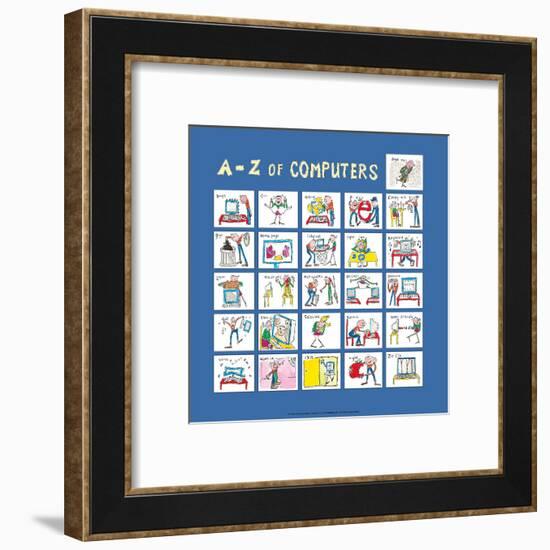 A - Z of Computers-Nicola Streeten-Framed Art Print