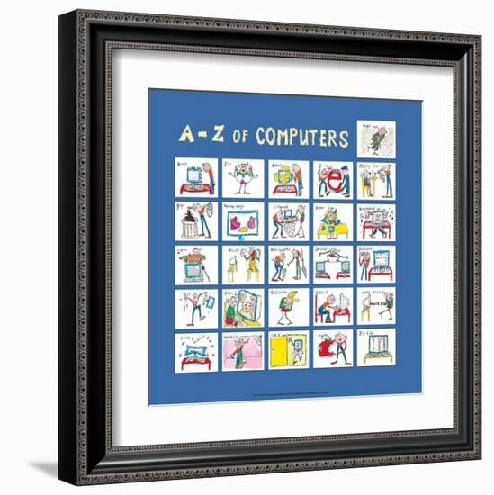 A - Z of Computers-Nicola Streeten-Framed Art Print