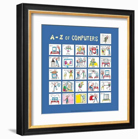 A - Z of Computers-Nicola Streeten-Framed Art Print